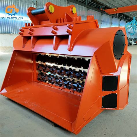 china excavator crusher|rock crusher bucket for excavator.